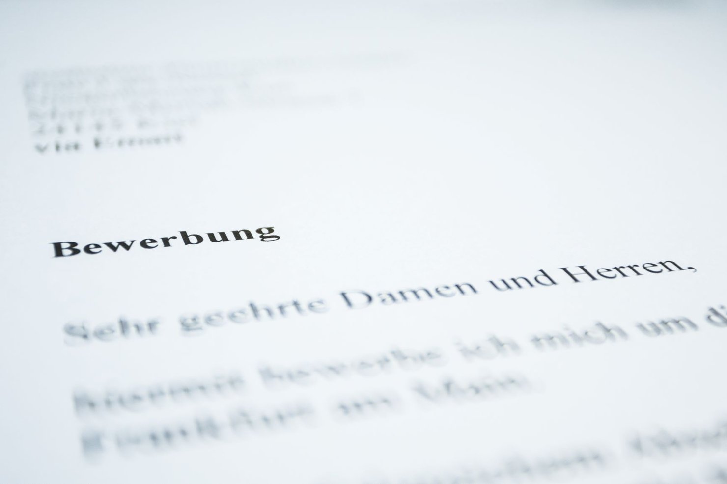 Bewerbung von Schwerbehinderten